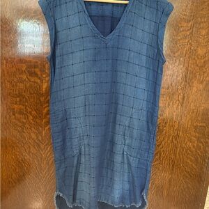 Sleeveless Blue Dress